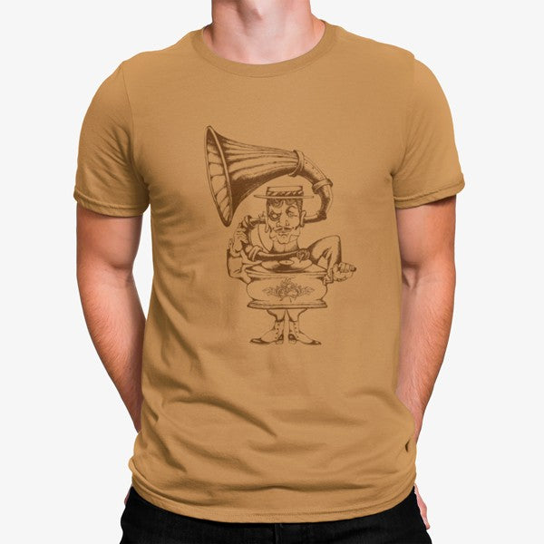 Camiseta Hombre Escuchando Música