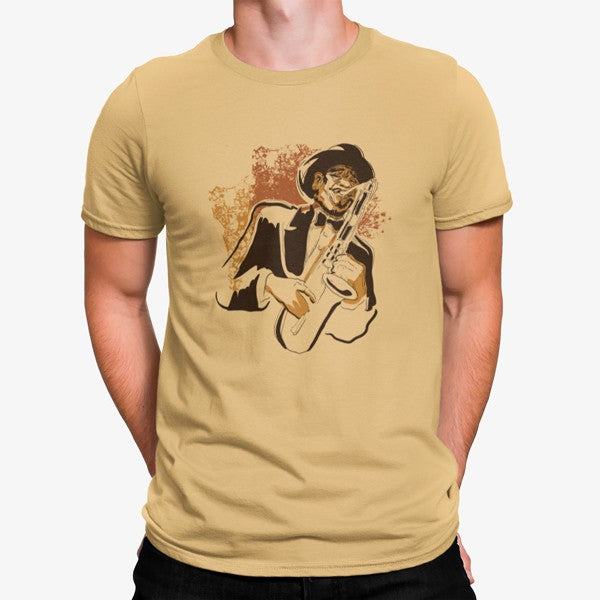 Camiseta Hombre Tocando Música