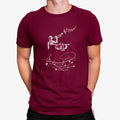 Camiseta Hombre Tocando Saxofón Minimalista