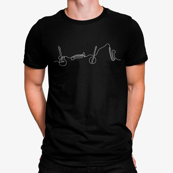 Camiseta Instrumentos Musicales Minimalista
