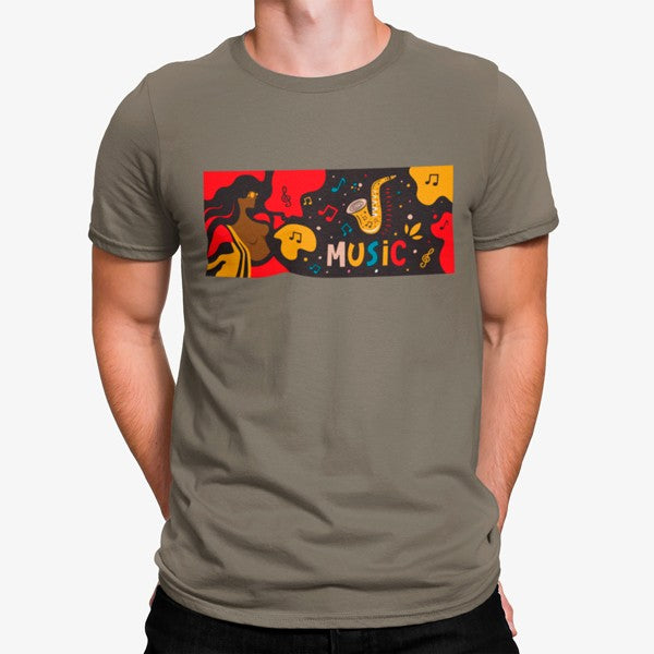 Camiseta Música Divertido