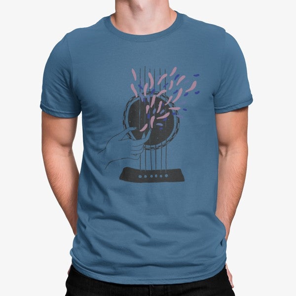 Camiseta Música Mano Guitarra