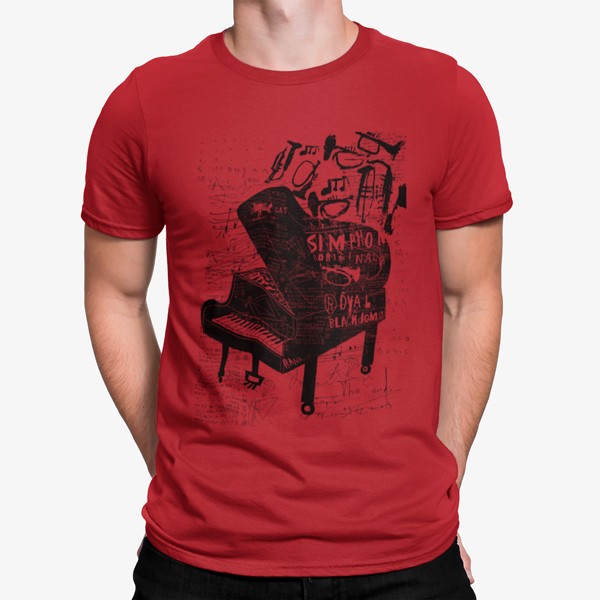 Camiseta Música Piano
