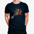 Camiseta Música Trompeta Flores