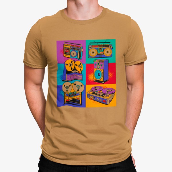 Camiseta Radio Música Colorido