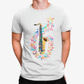 Camiseta Saxofón Notas Musicales