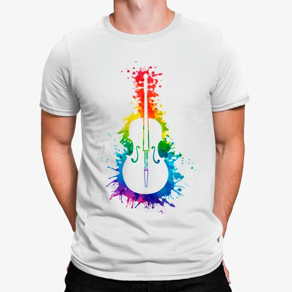 Camiseta Violín Colorido