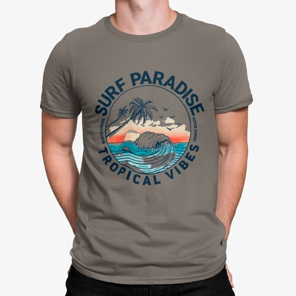 Camiseta Surf Paraíso Tropical Vibes