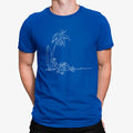 Camiseta Dibujo Hombre Con Tabla De Surf