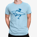 Camiseta Dibujo Hombre Con Una Tabla De Surf