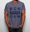 Camiseta Emblemas De Surf