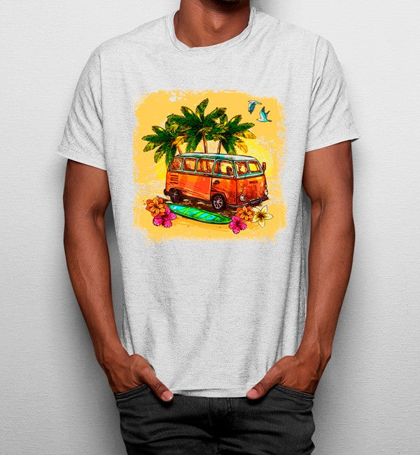 Camiseta Furgoneta Colorido