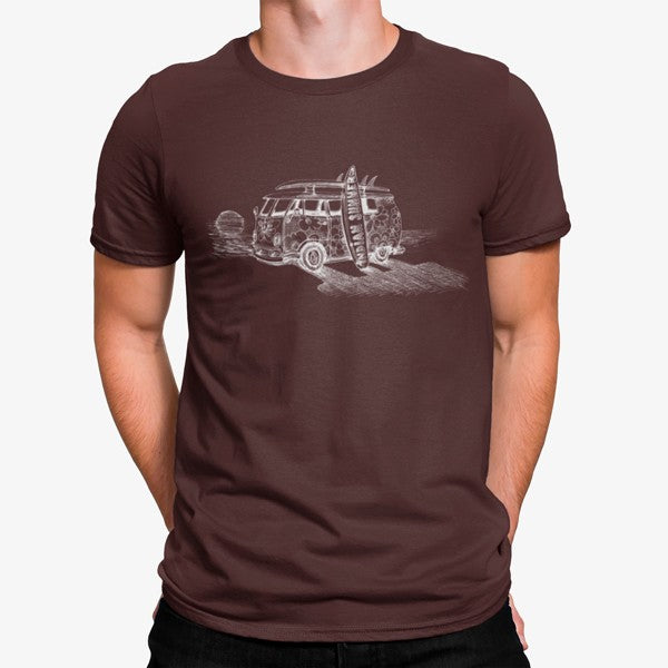 Camiseta Dibujo Furgoneta Surf Van
