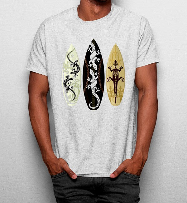 Camiseta Lagartos En Tablas De Surf
