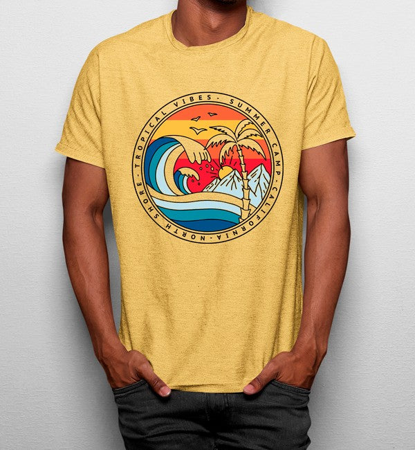 Camiseta Ola Surf Summer Vibes