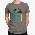 Camiseta Palmeras Tabla De Surf