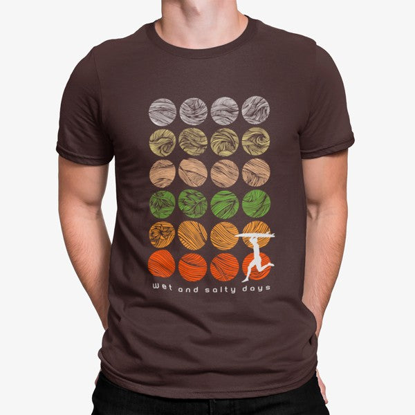 Camiseta Surf Dias Húmedos Y Salados