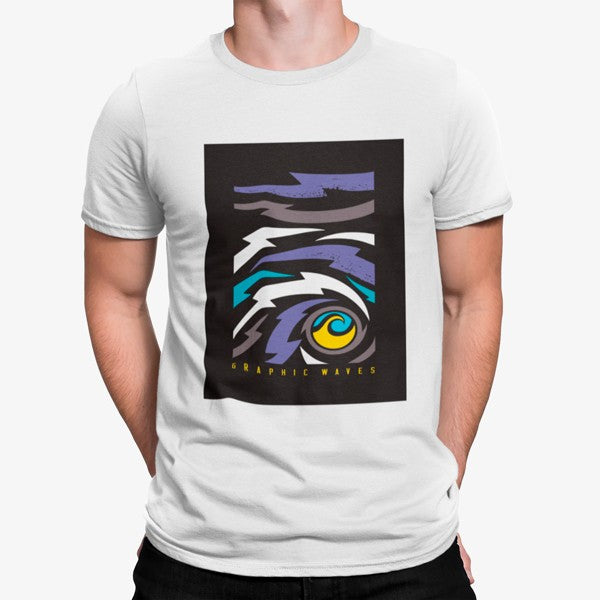 Camiseta Surf Olas Gráficas