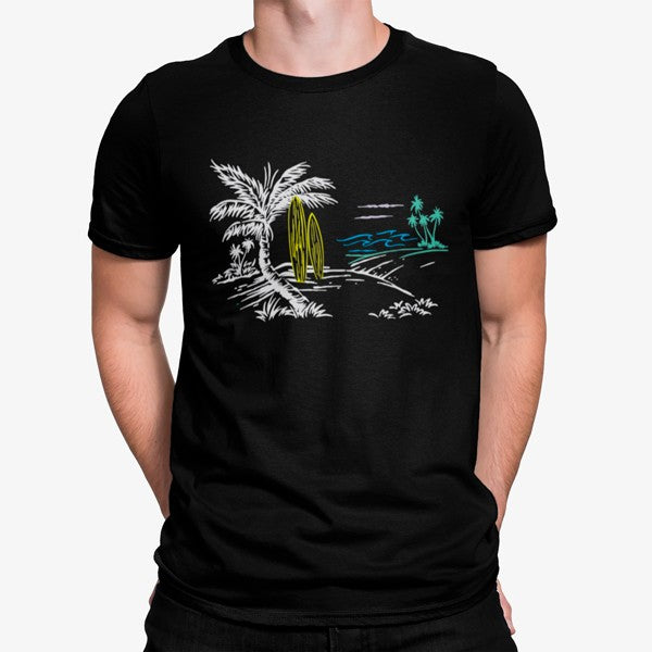 Camiseta Surf Palmeras Playa