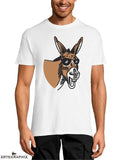 camiseta blanca marga corta burro
