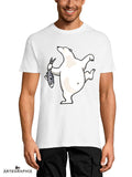 camiseta-blanca-oso con pez