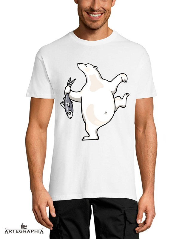 camiseta-blanca-oso con pez