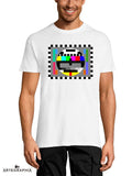Camiseta TV antigua blanco