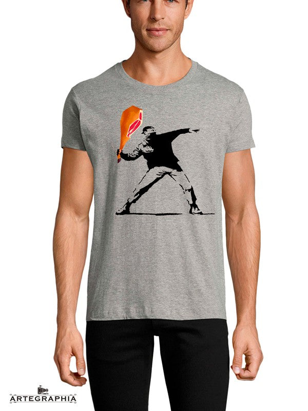 Camiseta Gris Hombre Con Lomo