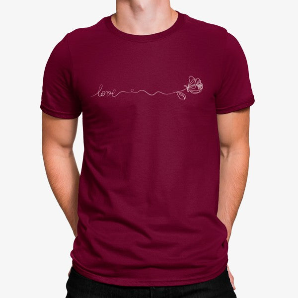 Minimalist Pink Love T-shirt