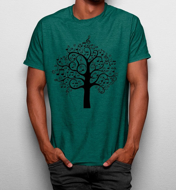 Camiseta Arból Notas Musicales