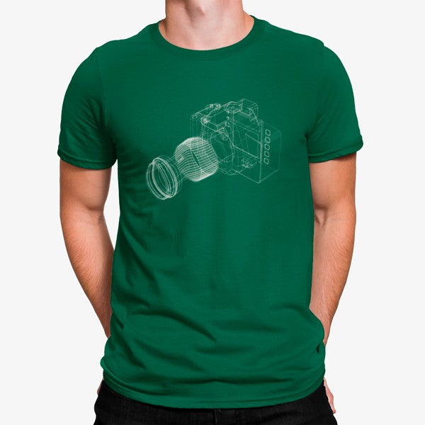 Camiseta Máquina Fotografica Minimalista