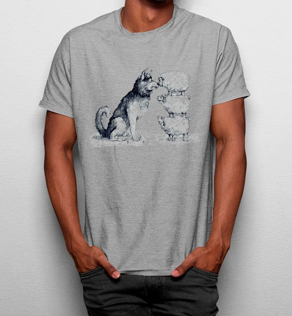 Camiseta Lobo y Tres Ovejas
