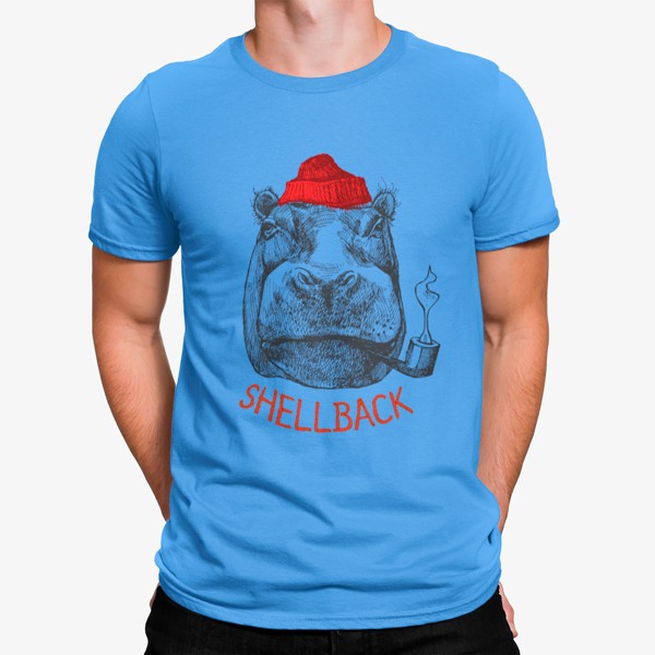 Camiseta Hipopótamo Marinero con Pipa