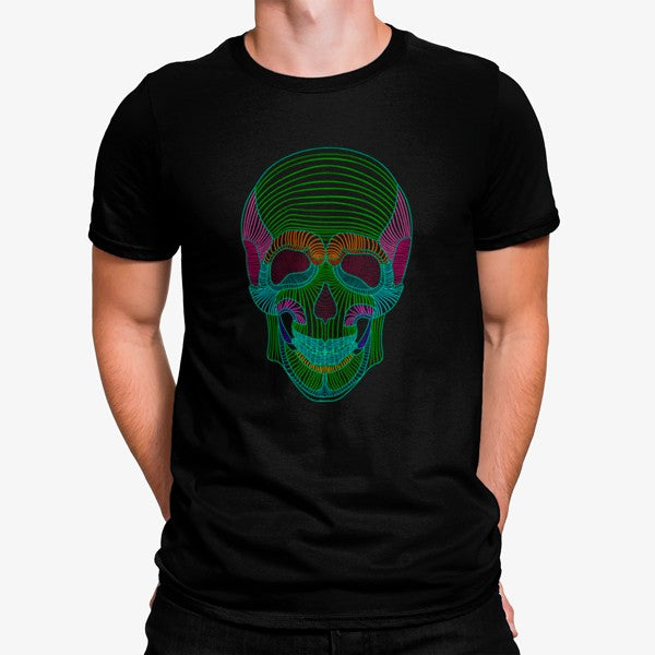 Camiseta Calavera Néon