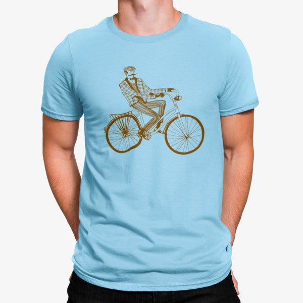 Camiseta Hombre en la Bicicleta Vintage