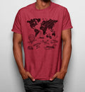 Camiseta Mapa Mundo Viajar