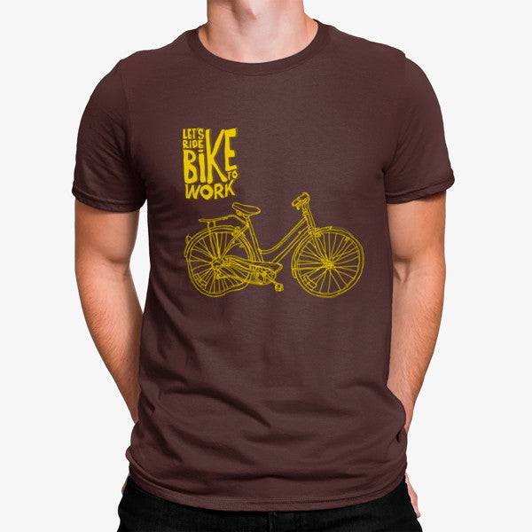 Camiseta Vamos en Bicicleta al Trabajo