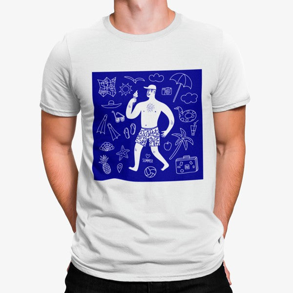 Camiseta Simbolos Playa Hombre