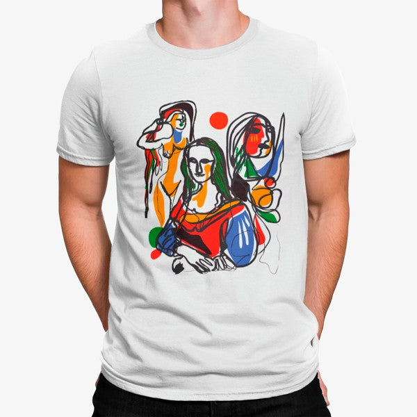 Camiseta Mona Lisa Mujeres Artístico