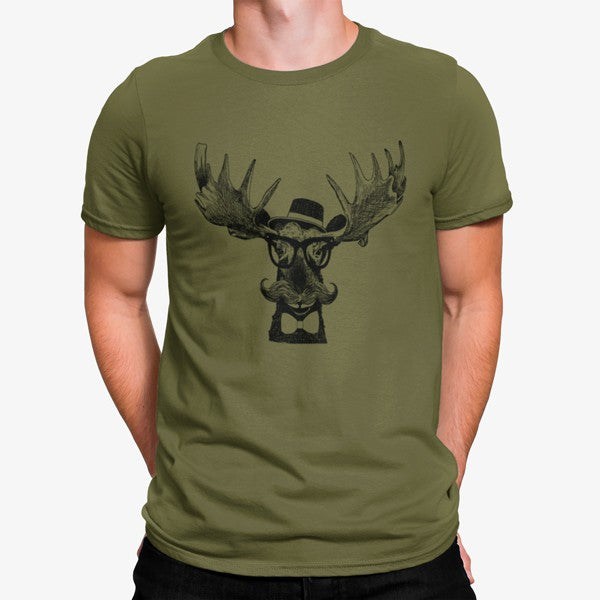 Camiseta Ciervo Gafas Hipster