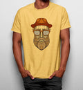 Camiseta Hombre Gafas Hipster