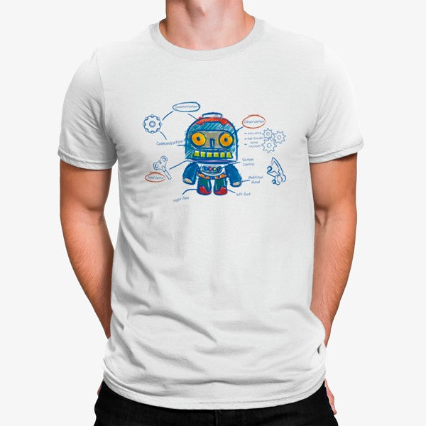 Camiseta Piezas Robot