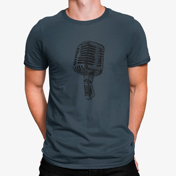 Camiseta Micrófono Vintage