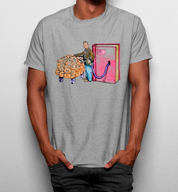 Camiseta Leer es la Gasolina para Tu Cerebro