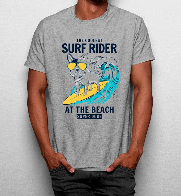 Camiseta Perro Surfista
