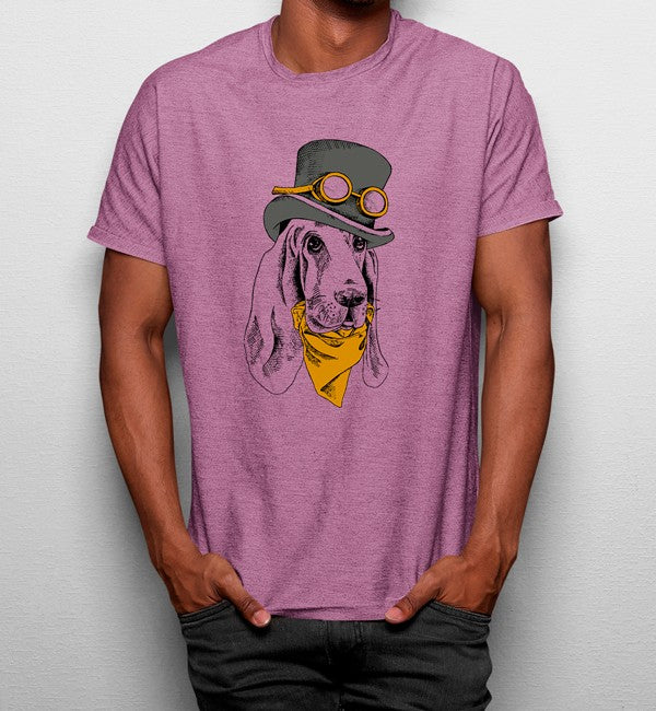 Camiseta Perro Hipster Sombrero