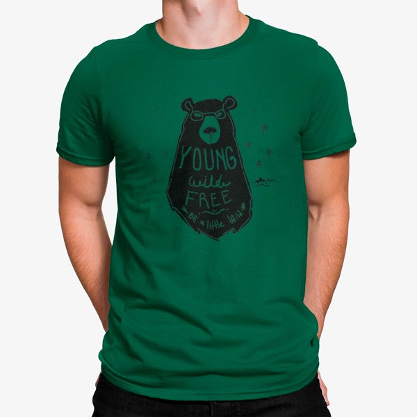 Camiseta Oso Libre, Joven & Selvaje