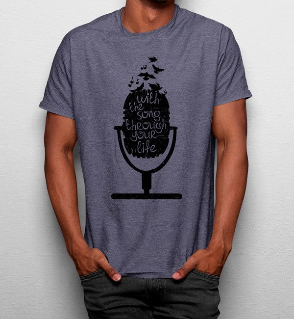 Camiseta Con la Canción a través de Tu Vida