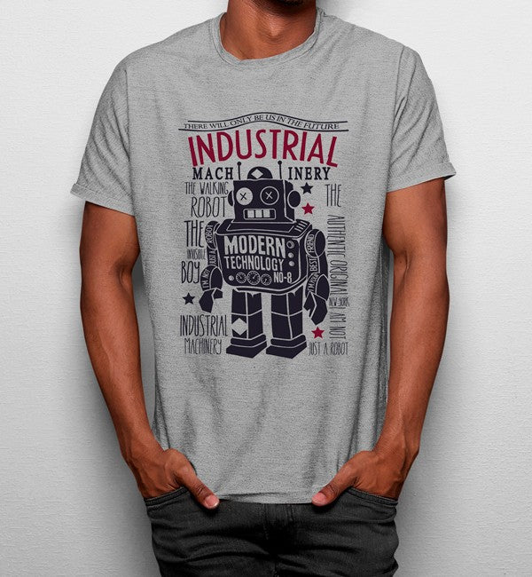 Camiseta Tecnologia Moderna Robot Industrial