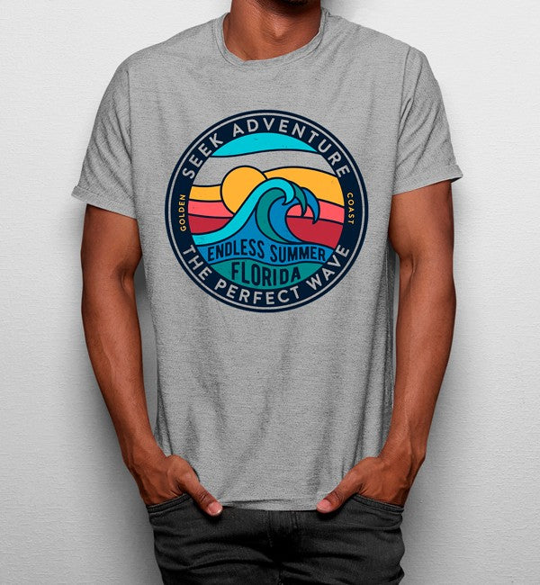 Camiseta Busco Aventuras Verano Olas
